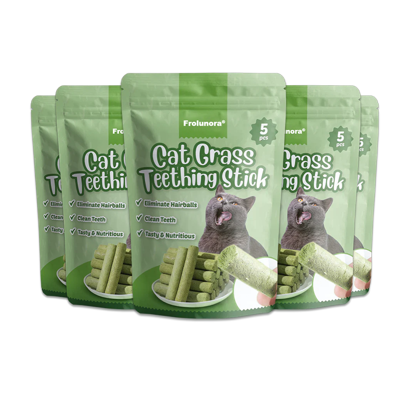 Junazilo® Cat Grass Teething Sticks