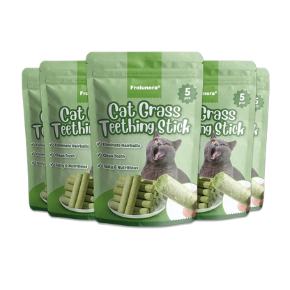 Junazilo® Cat Grass Teething Sticks
