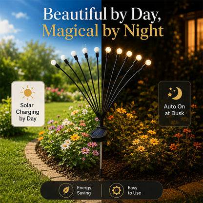Junazilo® IP65 Waterproof Solar Powered Firefly Light (10 BULBS)