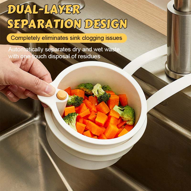 Junazilo® Multifunctional Drain Basket 🍳 Must-Have Kitchen Helper!