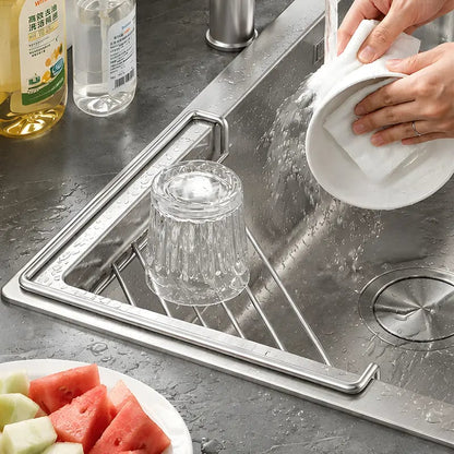 Junazilo® Corner Sink Draining Shelf