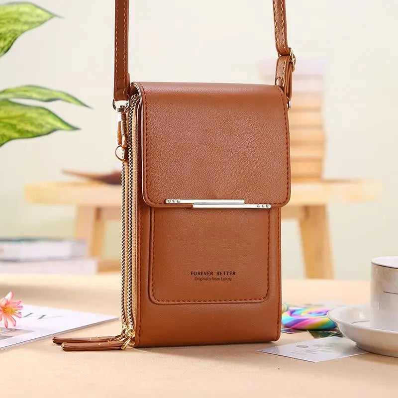 Junazilo® Simple and elegant women's touchscreen crossbody phone wallet upsell