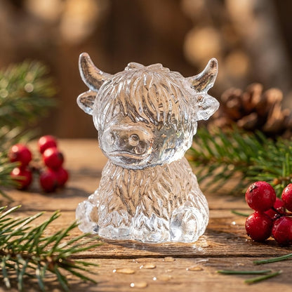 Junazilo® 🐮Mini Highland Cow Ice Cube & Dessert Mold🧊Cute 3D Ice for Drinks, Parties & Gifts