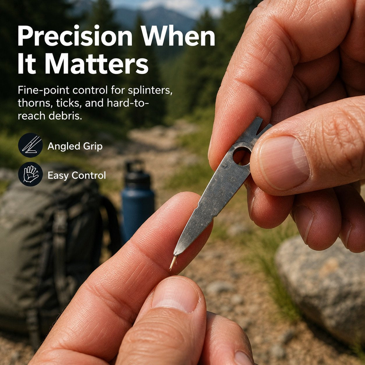 Junazilo® Adventure Tweezers – Your Pocket-Sized First Aid Hero for the Great Outdoors upsell
