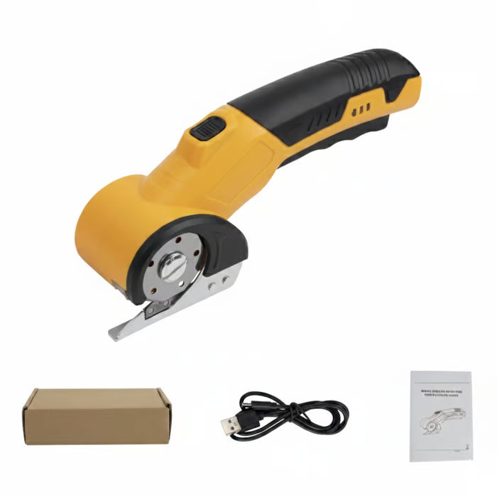 Junazilo® Cordless Electric Scissors 3.7V – Rechargeable Heavy Duty Cutter with Safety Lock
