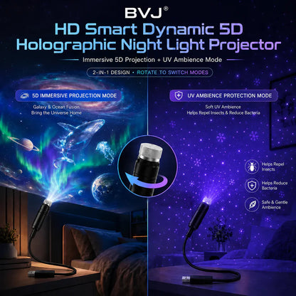 Junazilo® 5D Galaxy Ocean Projector for Bedroom