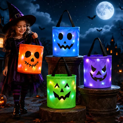 Junazilo® 🎃Halloween LED Candy Bucket Bags
