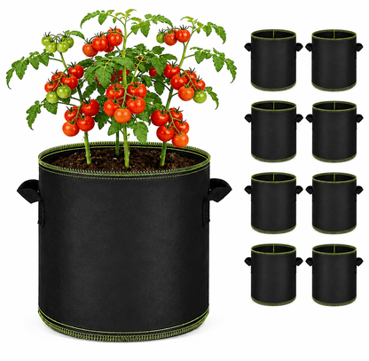 Junazilo®  🌱 5 Gallon Grow Bags – Heavy Duty Aeration Fabric Pots with Handles for Vegetables, Flowers & Fruits 🪴 upsell