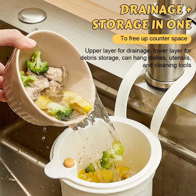 Junazilo® Multifunctional Drain Basket 🍳 Must-Have Kitchen Helper!
