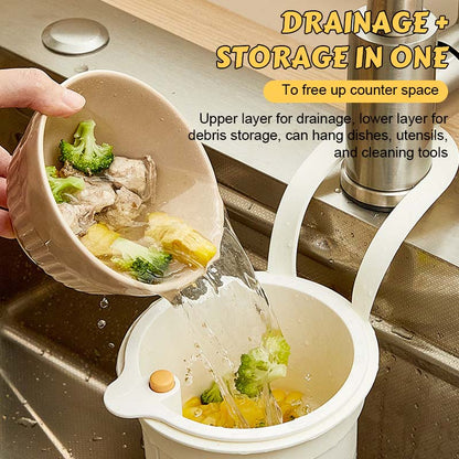 Junazilo® Multifunctional Drain Basket 🍳 Must-Have Kitchen Helper!