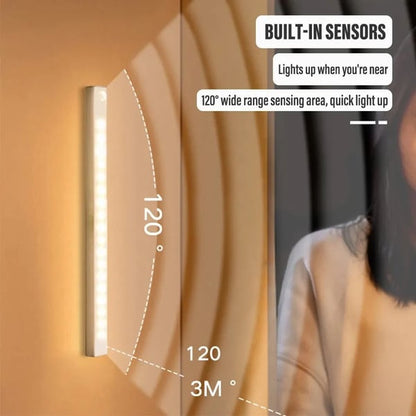 Junazilo® Punch-free Smart Sensor Magnetic Rechargeable LED Lights