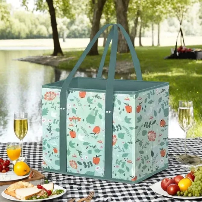 Junazilo® Thickened reusable shopping bag (foldable, sturdy, waterproof)