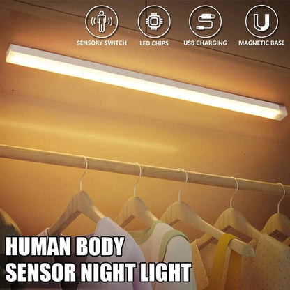 Junazilo® Punch-free Smart Sensor Magnetic Rechargeable LED Lights