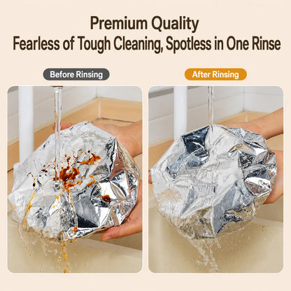 Junazilo® 🍽️Reusable Aluminum Foil Thermal Food Cover — Heat-Retaining, Washable & Freshness-Preserving Kitchen Essential