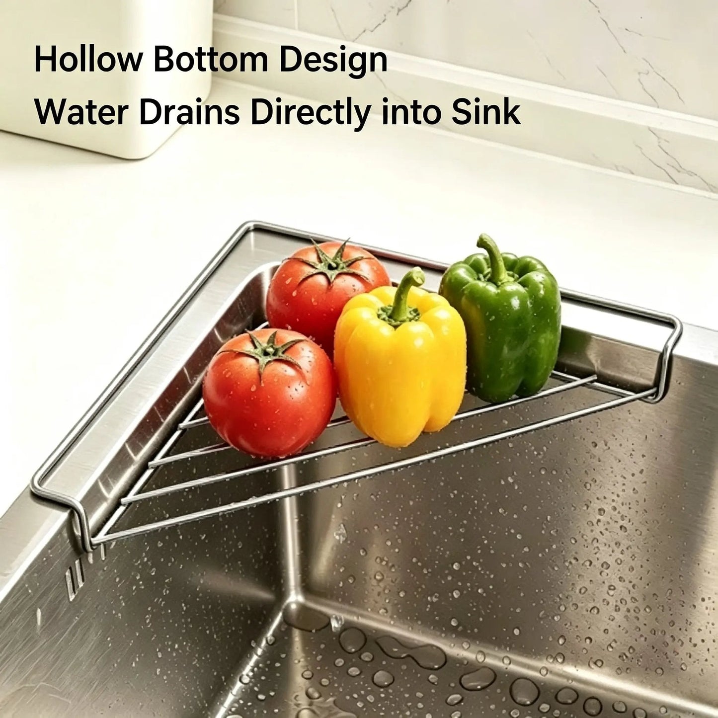 Junazilo® Corner Sink Draining Shelf