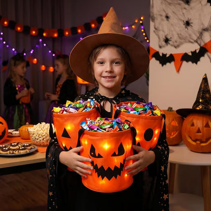 Junazilo® 🎃Halloween LED Candy Bucket Bags