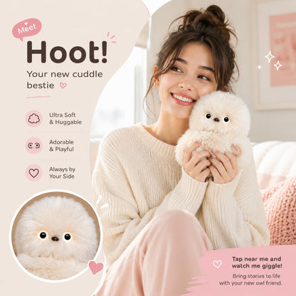 Junazilo® Cute AI shy Emotional companionship robot doll bag charm plush toy upsell
