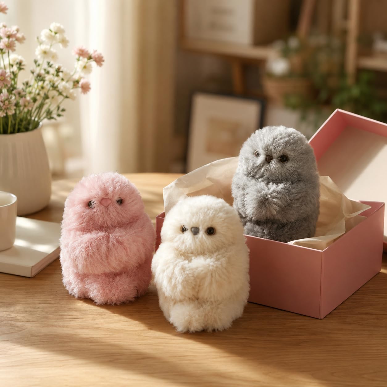 Junazilo® Cute AI shy Emotional companionship robot doll bag charm plush toy upsell