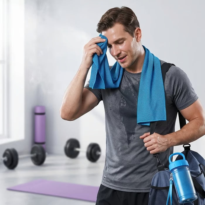 Junazilo® 🏃❄️Cold Sweat Towel You Can Use Anywhere, Anytime! Reusable Soft Absorbent Cooling Portable