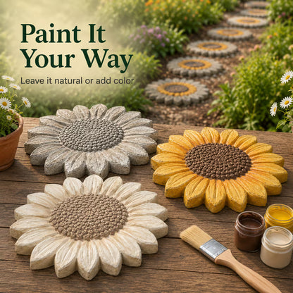 Junazilo® Reusable Sunflower Stepping Stone Mold