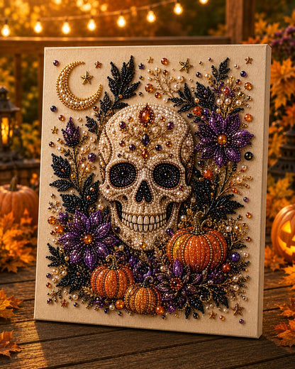 Junazilo® 👻Halloween Pearl Art DIY Kit – Turn Tiny Pearls into Spooky-Cute Magic