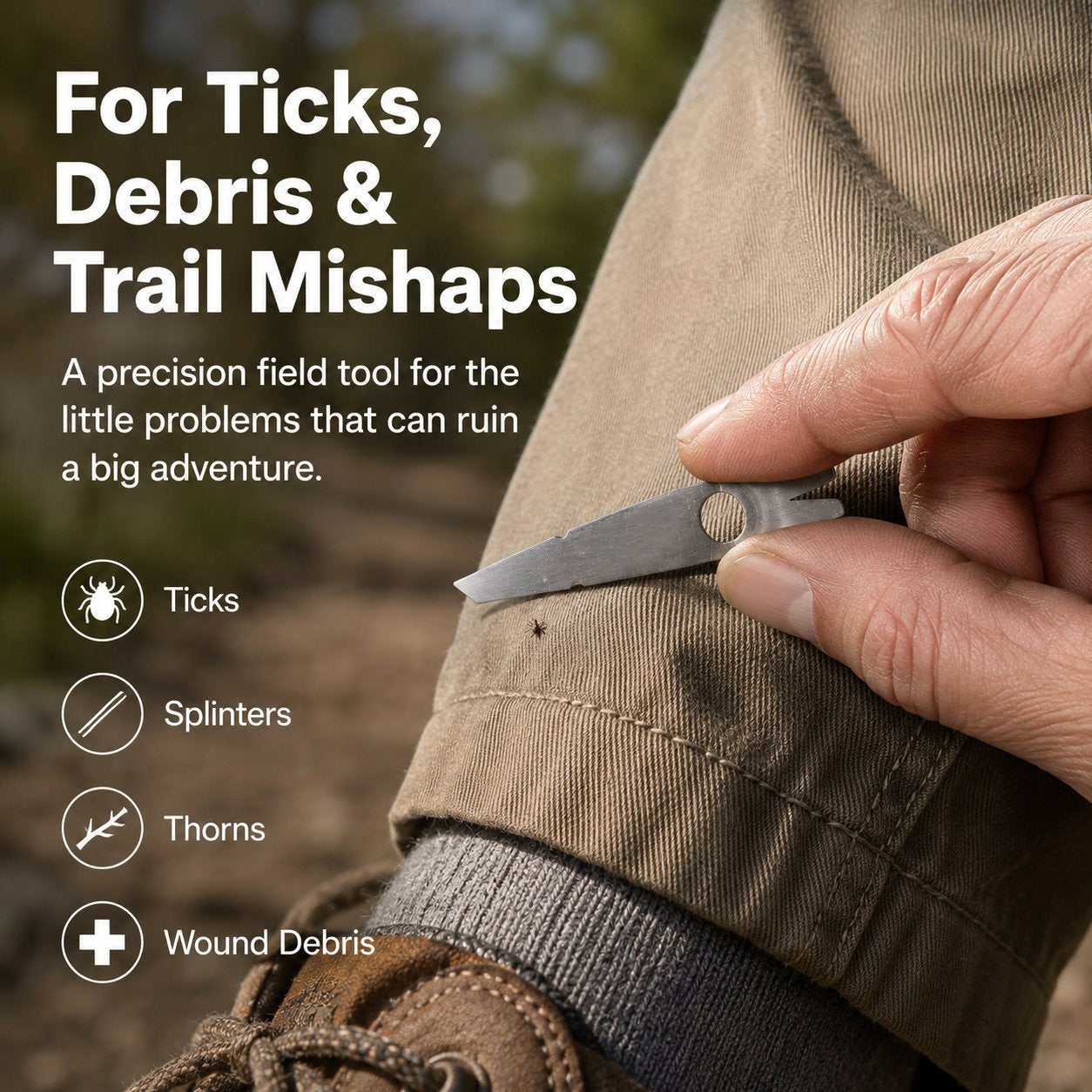 Junazilo® Adventure Tweezers – Your Pocket-Sized First Aid Hero for the Great Outdoors upsell
