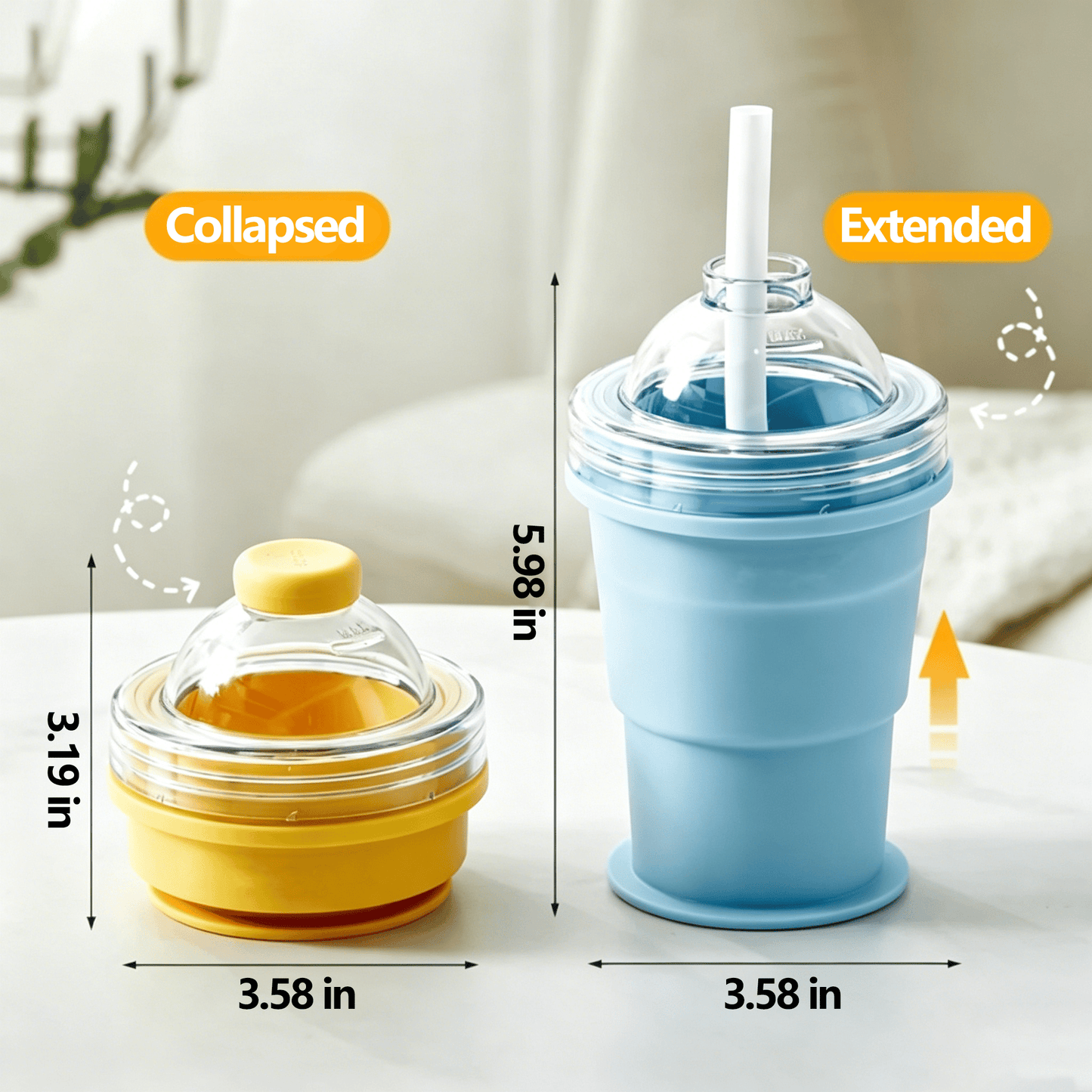 Junazilo® 🧊 Foldable Silicone Ice Ball Drink Cup