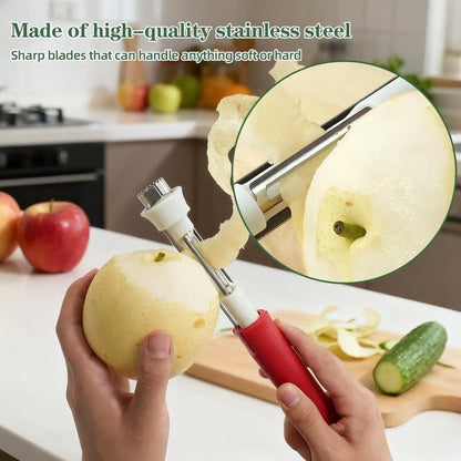 Junazilo® 2-in-1 Stainless Steel Fruit and Vegetable Corer & Peeler Tool