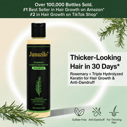 Junazilo® Rosemary Keratin Shampoo | Hair Growth & Anti-Dandruff Scalp Treatment upsell