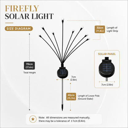 Junazilo® IP65 Waterproof Solar Powered Firefly Light (10 BULBS)