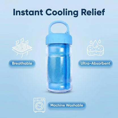 Junazilo® 🏃❄️Cold Sweat Towel You Can Use Anywhere, Anytime! Reusable Soft Absorbent Cooling Portable