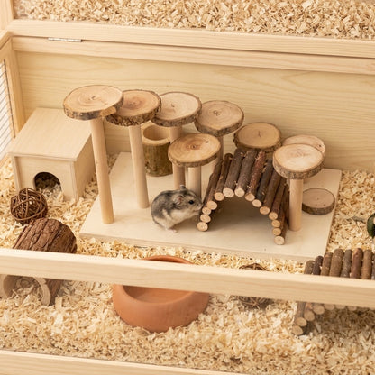 The Alpine Canopy Multi-Tier Natural Wood Climbing Forest