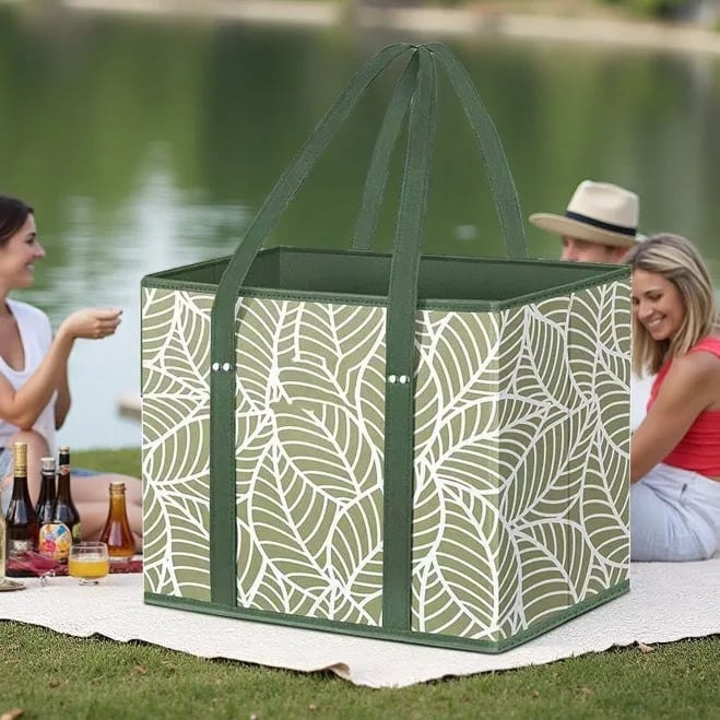 Junazilo® Thickened reusable shopping bag (foldable, sturdy, waterproof)