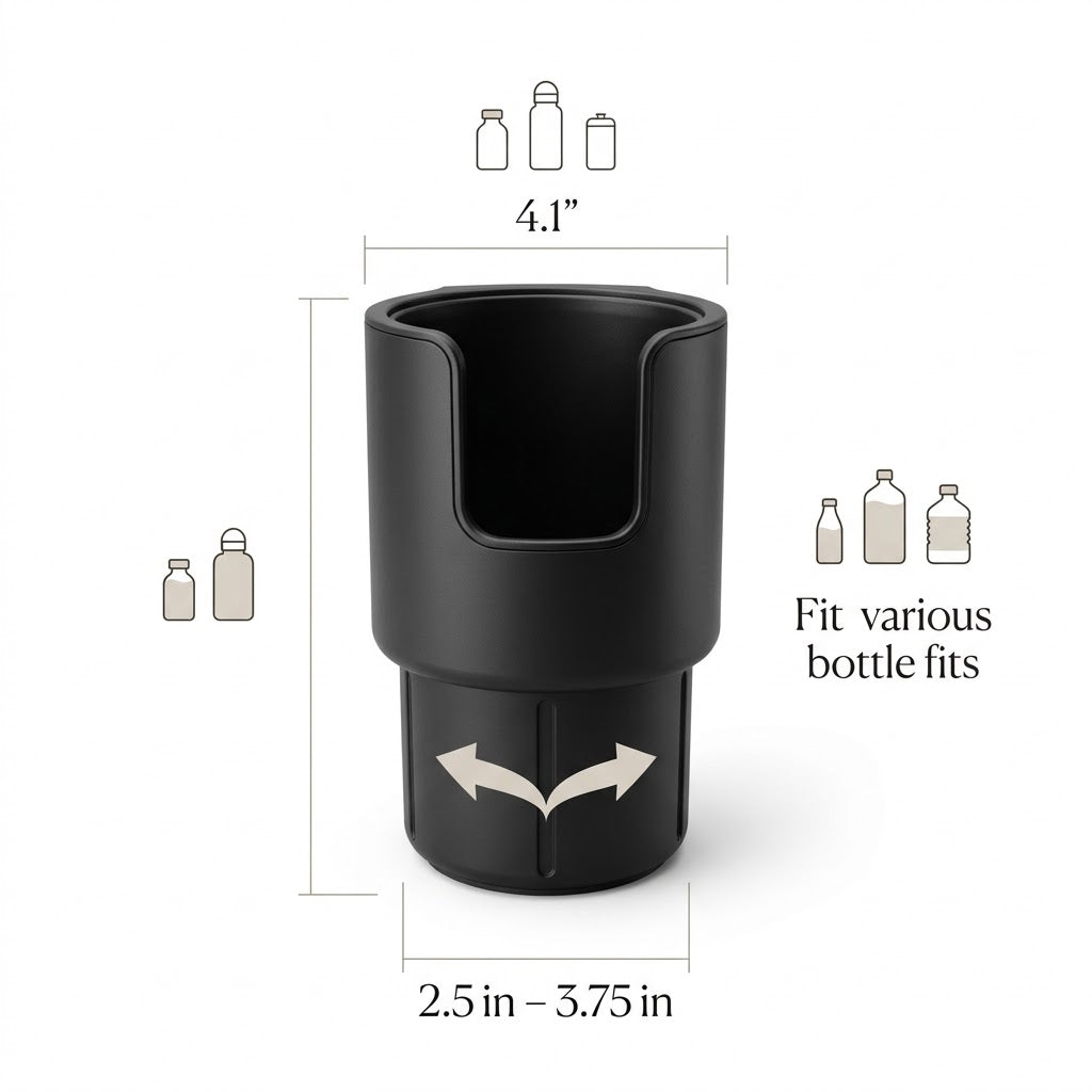 Expandable Car Cup Holder & Console Organizer