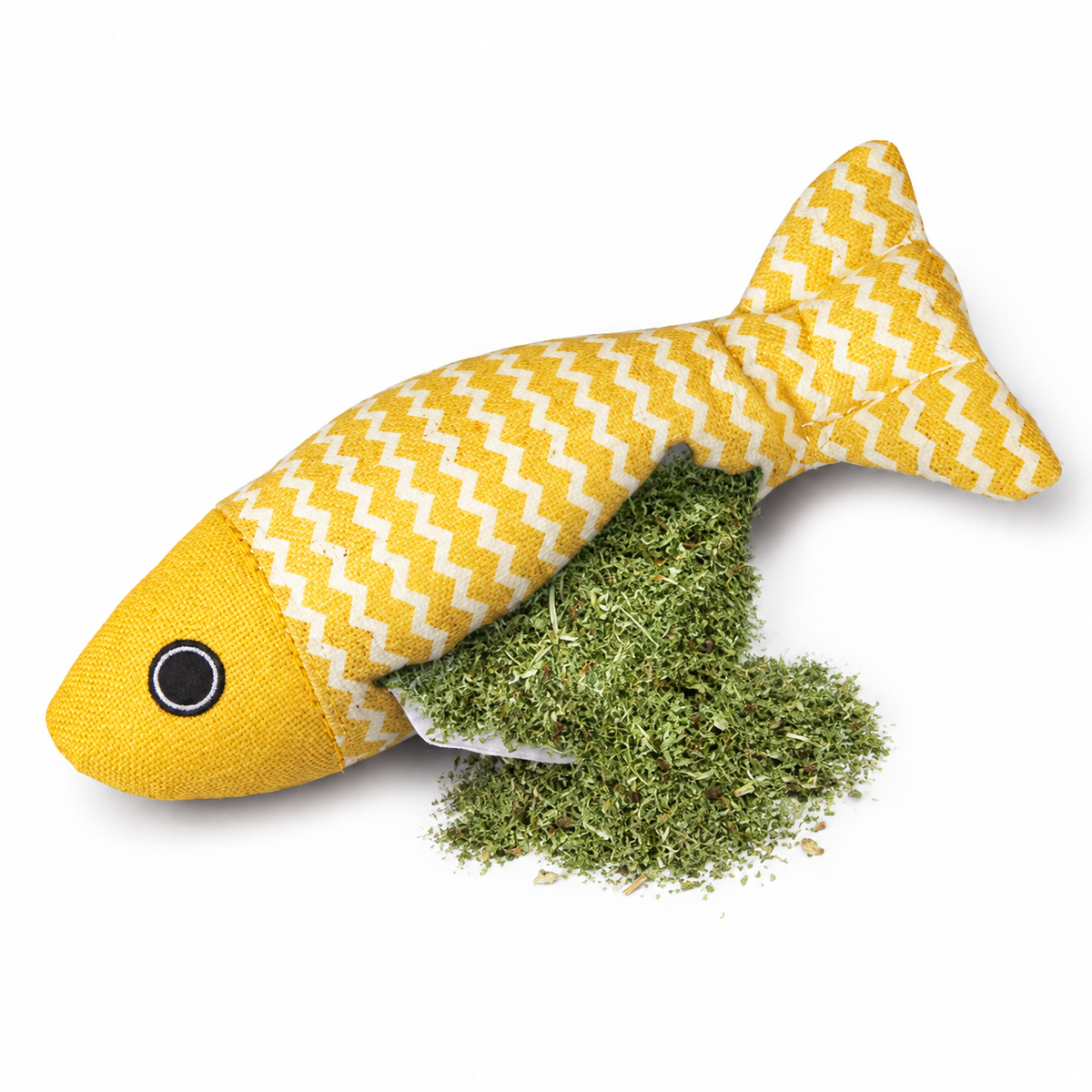 Golden Catch Catnip Fish Toy