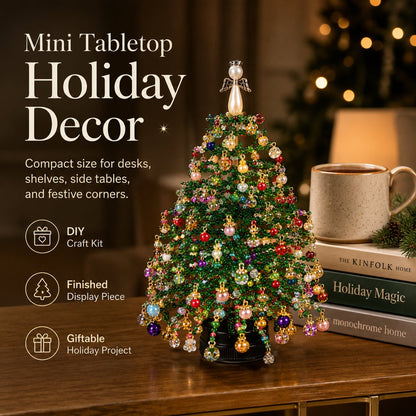 Junazilo® DIY Beaded Christmas Tree Kit – 🎅Create Your Own Sparkling Holiday Decoration