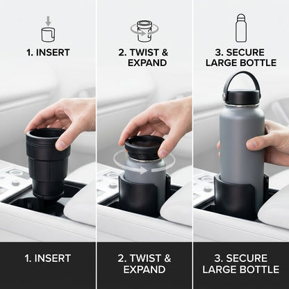 Expandable Car Cup Holder & Console Organizer