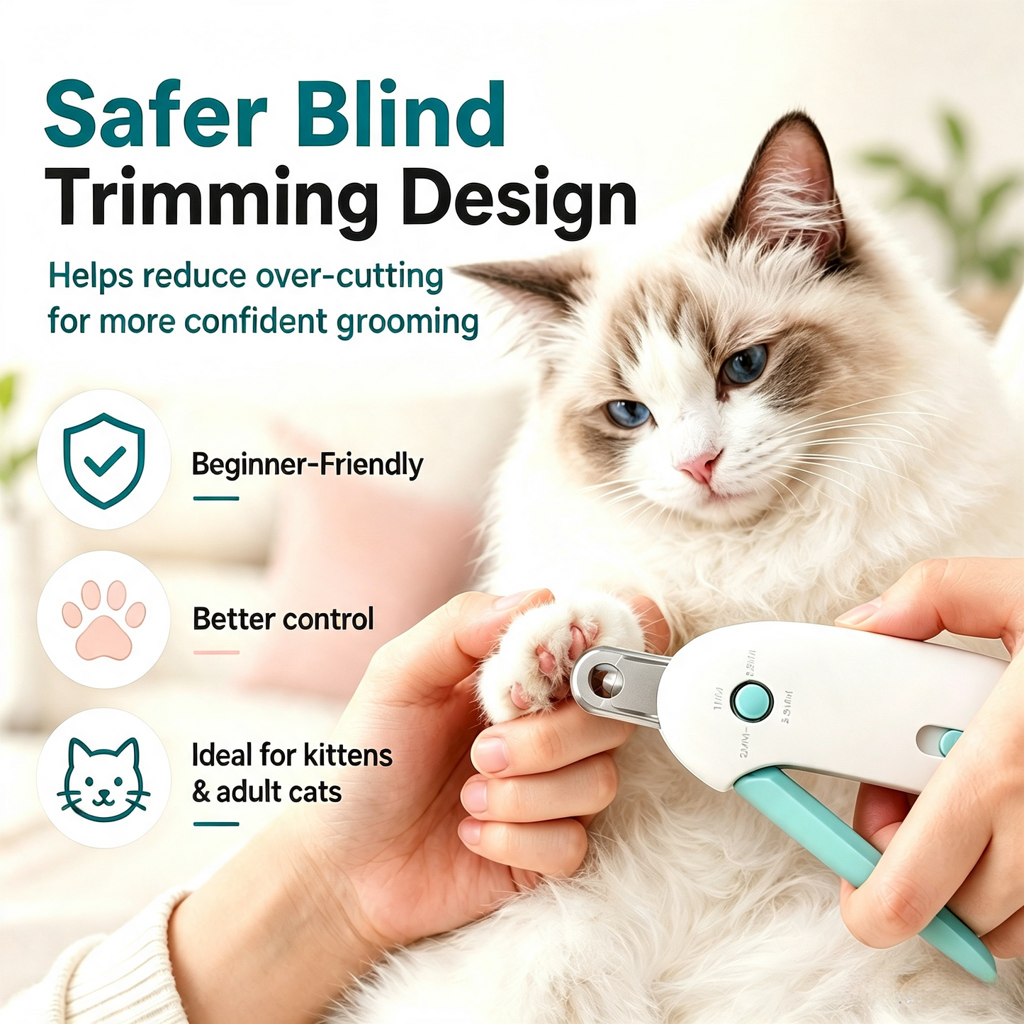 Junazilo®  🐾 Adjustable Claw Clipper – Safe Trim for All Cats