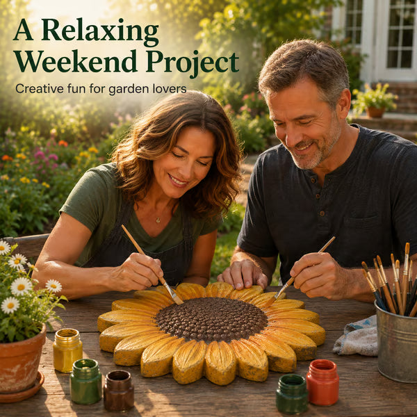 Junazilo® Reusable Sunflower Stepping Stone Mold