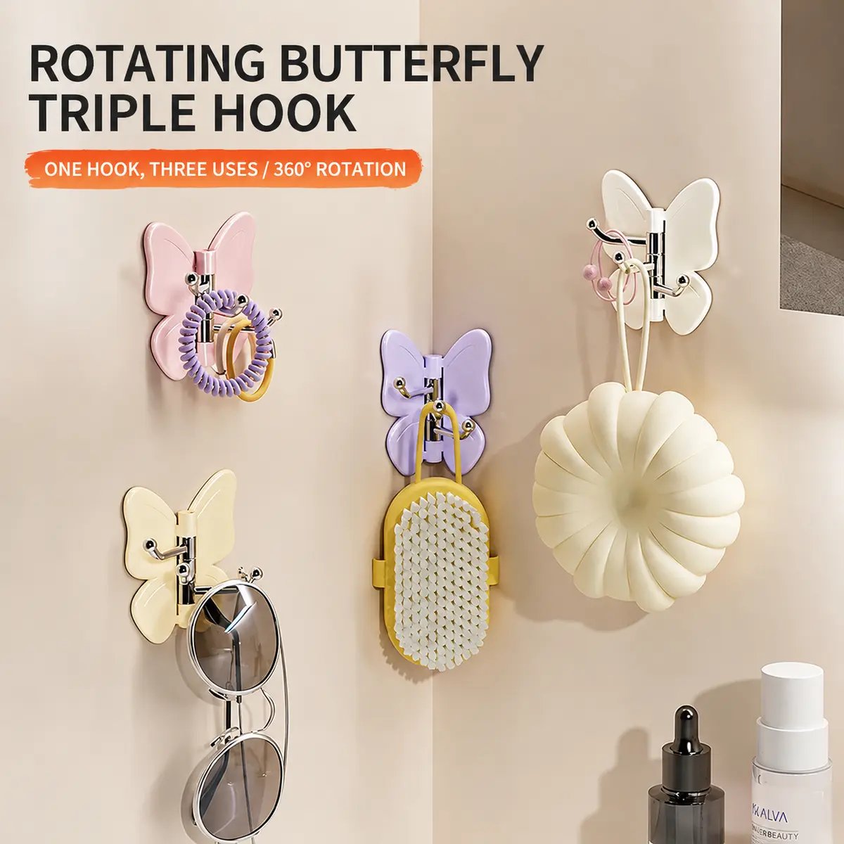 Junazilo® 🦋No Drilling Swivel Butterfly Hook