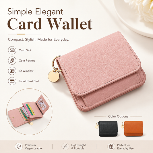 Junazilo® Women's Elegant Minimalist Short Slim Wallet