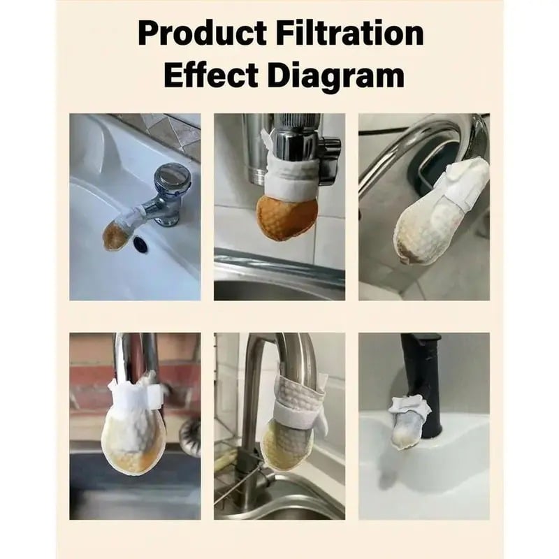 Junazilo® Universal Faucet Filter Bag - Effective filtration for tap water and spring water, removes rust and various impurities upsell