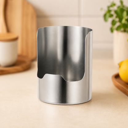 Junazilo® Thickened Stainless Steel Utensil Organizer, Rust Resistant Easy to Clean