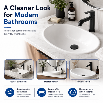 Junazilo® The Ultimate 3-in-1 Pop-Up Sink Strainer