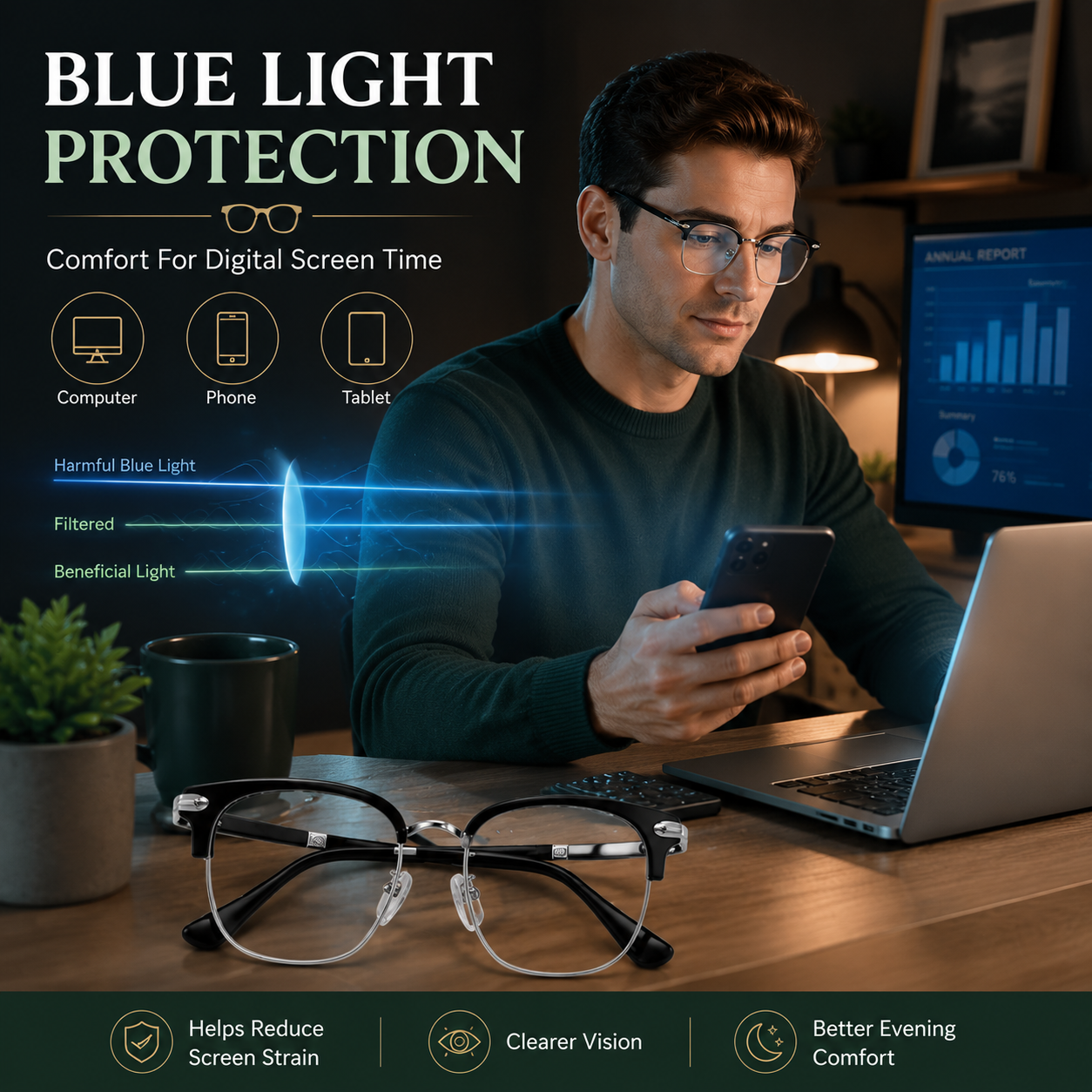Junazilo® 👓Ultra Light Anti Blue Presbyopic Glasses