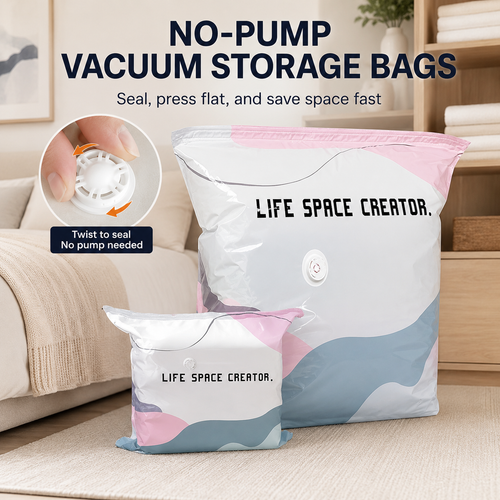 Junazilo® No-Pump Vacuum Storage Compression Bags