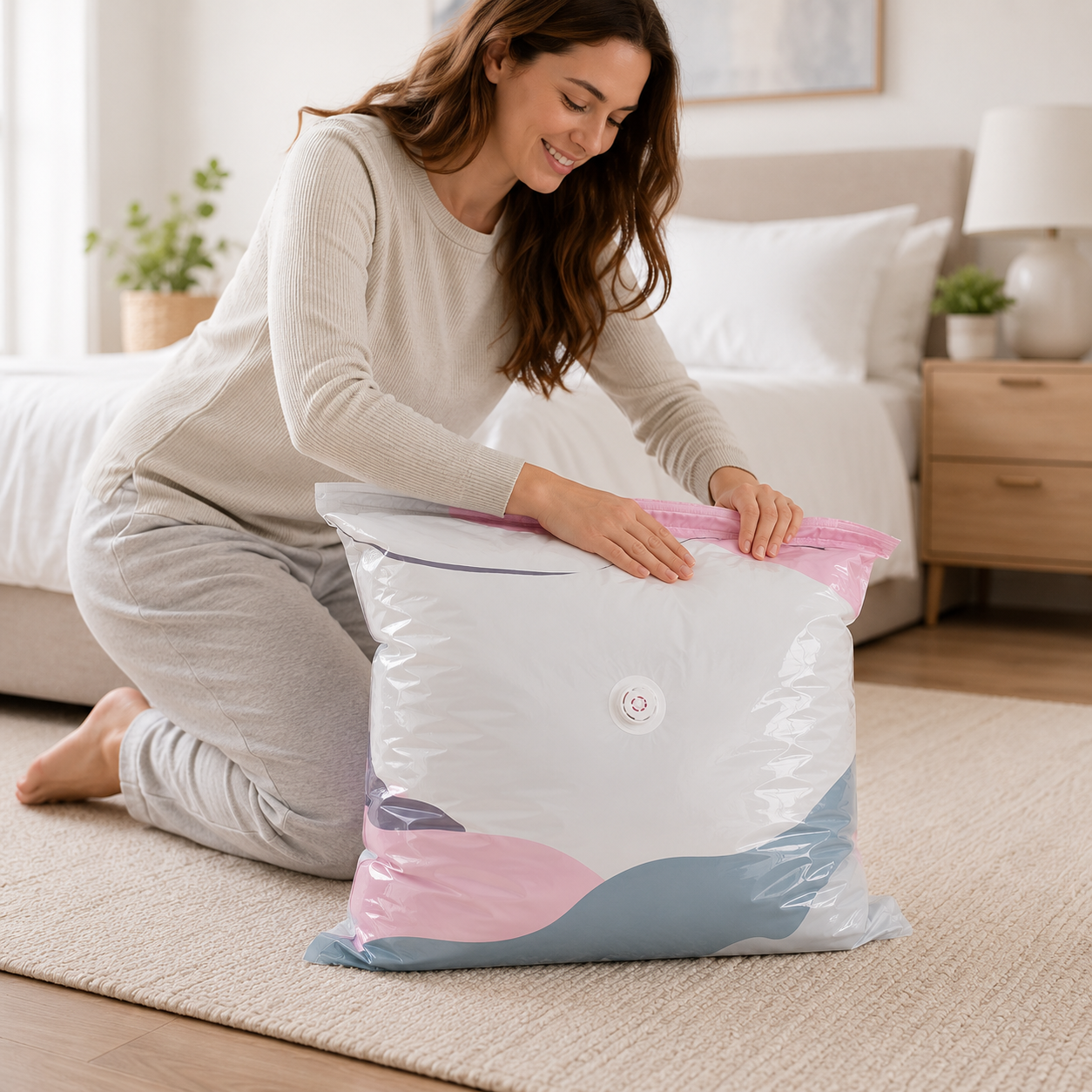 Junazilo® No-Pump Vacuum Storage Compression Bags