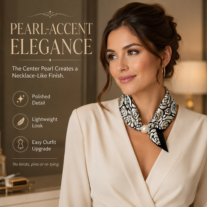 Junazilo® Effortless Glamour: Pop-On Pearl Necklace Scarf 🧣 upsell
