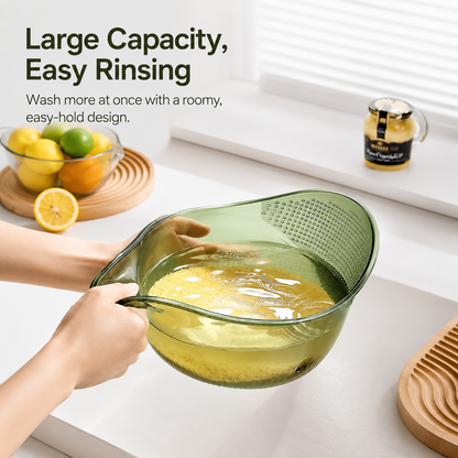 Junazilo® Multipurpose rice washing strainer bowl