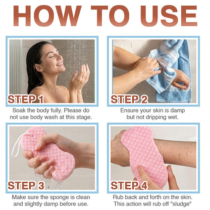 Junazilo® Magic Exfoliating Bath Sponge